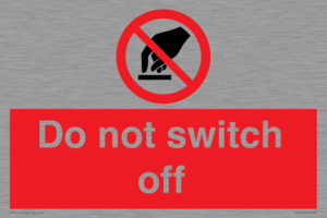 Do not switch off 